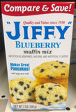 4 Boxes America's Favorite Jiffy Blueberry Muffin Mix 7 Oz Pancake Waffle