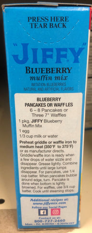 4 Boxes America's Favorite Jiffy Blueberry Muffin Mix 7 Oz Pancake Waffle