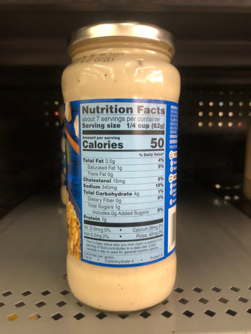 3 Jars of Great Value Alfredo Sauce 3 ct, 16 oz
