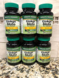 6 Bottles of Nature's Measure Ginkgo Biloba 24 Tablets 4:1 Extract Vitamins