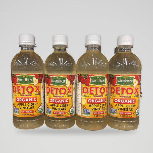 White House Detox Organic Apple Cider Vinegar with Mother, 16 oz