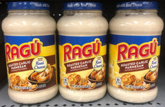 3 JARS Ragu Roasted Garlic Alfredo Sauce 16 oz Jar Spaghetti Pasta Creamy Cheese