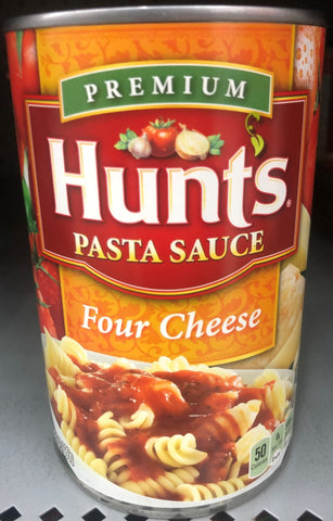 3 CANS Hunt's Four Cheese Spaghetti Pasta Sauce 100% Natural Tomato 24 Oz