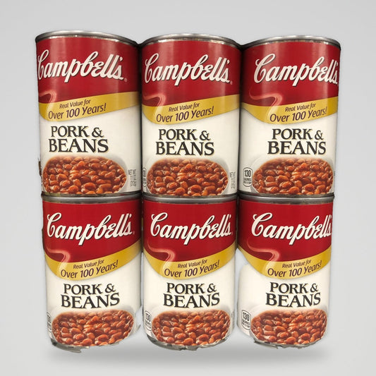 6 Cans of Campbell's Pork & Beans, 11 oz