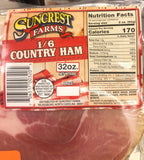 Suncrest Farms 1/6 Country Ham, 32 oz