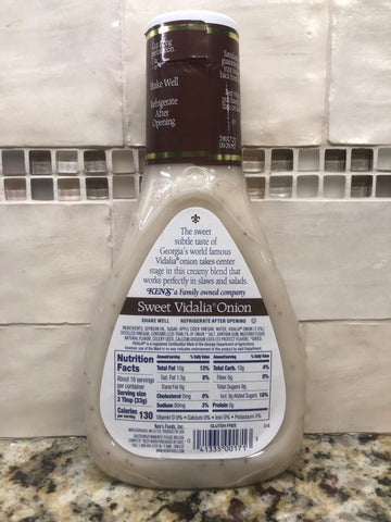Ken's Steak House Lite Sweet Vidalia Onion Salad Dressing, 16 oz