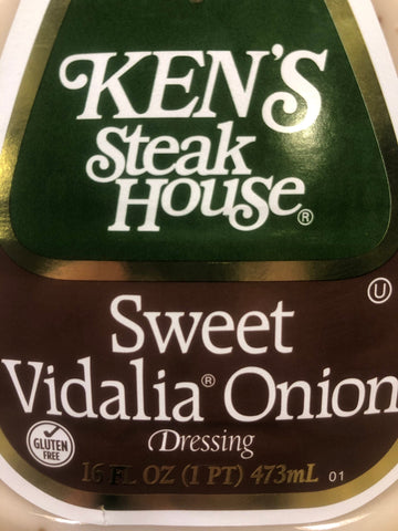 Ken's Steak House Sweet Vidalia Onion Salad Dressing 16 oz Bottle Chicken Sauce