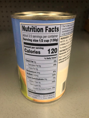 6 Cans of Great Value Garbanzos Chick Peas, 15.5 oz