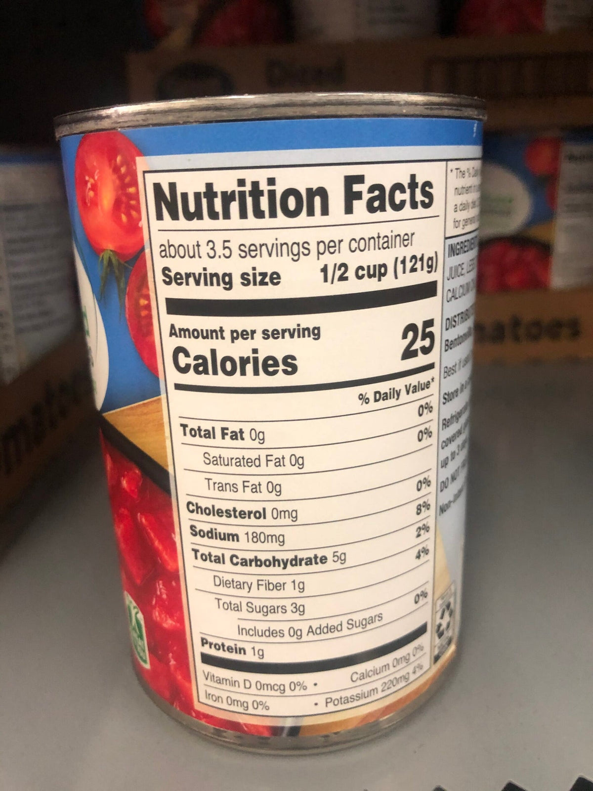 6 Cans of Great Value Diced Tomatoes In Tomato Juice, 14.5 oz