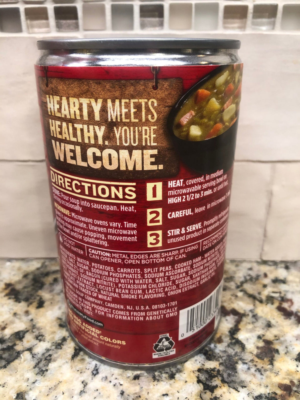 Campbell's Chunky Hr Split Pea & Ham Natural Smoke Flavor Soup, 18.8 oz