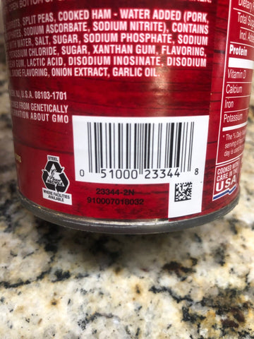 4 Cans of Campbell's Chunky Hr Split Pea & Ham Natural Smoke Flavor Soup, 18.8 oz