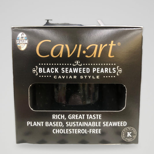 Season Caviart Black Seaweed Pearls 3.5 oz can Vegan Caviar Denmark