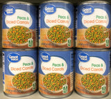 6 CANS Great Value Green Peas & Diced Carrots 8.5 oz Can Casserole Soup Pot Pie