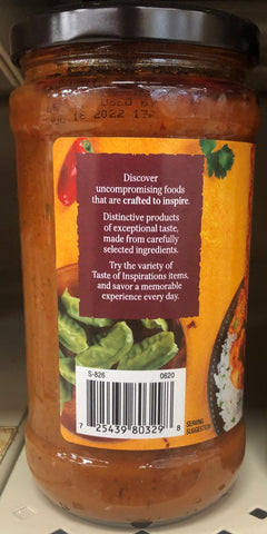 Taste of Inspirations Butter Chicken Simmer Sauce, 15 oz