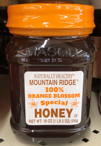 Mountain Ridge Naturally Healthy 100% Orange Blossom Special Honey 18 oz