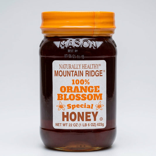 Mountain Ridge Naturally Healthy 100% Orange Blossom Special Honey, 22 oz
