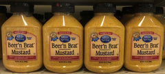 FOUR BOTTLES Silver Spring Squeeze Beer n Brat Mustard 9.5 oz Hot Spicy