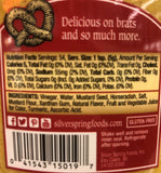 4 Bottles of Silver Spring Squeeze Beer n Brat Mustard, 9.5 oz