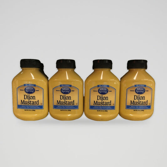 4 Bottles of Silver Spring Squeeze Dijon Mustard, 9.5 oz