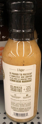 G Hughes Sugar Free Lemon Herb Marinade, 12 oz