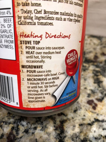 6 Cans of Chef Boyardee Spaghetti Sauce with meat, 15 oz