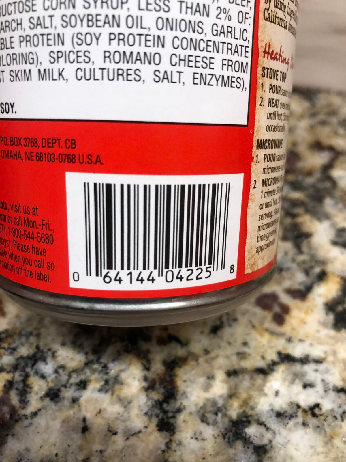6 Cans of Chef Boyardee Spaghetti Sauce with meat, 15 oz