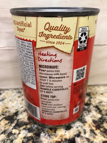 6 Cans of Chef Boyardee Cheese Ravioli in Tomato Sauce Microwave Pasta, 15 oz