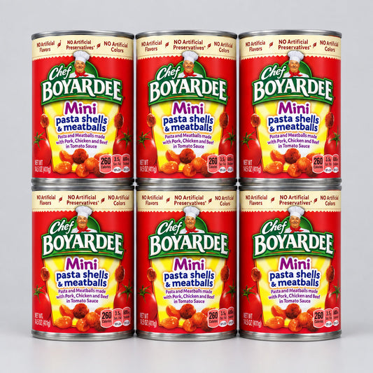 Chef Boyardee Mini Pasta Shells and Meatballs Pasta, 14.75 oz