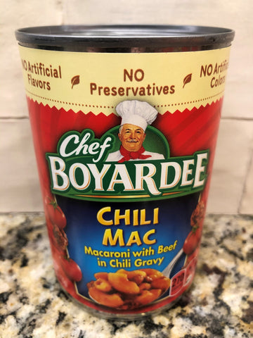 6 CANS Chef Boyardee Chili Mac Macaroni 15 Oz Can Sauce Pasta