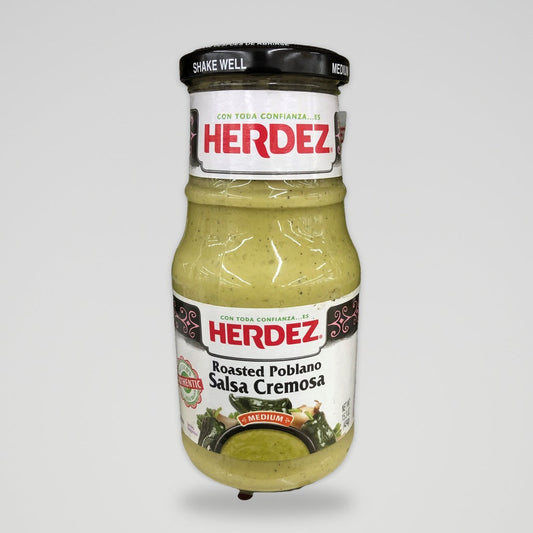 Herdez Medium Roasted Poblano Salsa Cremosa Dip, 15.7 oz
