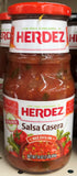 Herdez Medium Salsa Casera 16 oz Jar Dip Relish Pepper Taco Chip