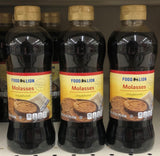 3 BOTTLES Food Lion Unsulphured Blackstrap Molasses Pint Bottle Syrup Karo