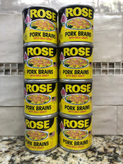 8 Cans Rose Pork Brains with Milk Gravy 5 OZ Can Pig Breakfast FREE SHIP