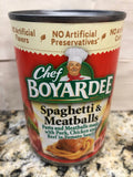6 CANS Chef Boyardee Spaghetti and Meatballs 14.5 Oz Can Pasta Tomato Sauce