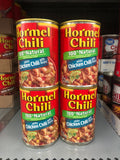 4 CANS Hormel 100% Natural White Chicken Chili With Beans 15 oz Can Dip Stew