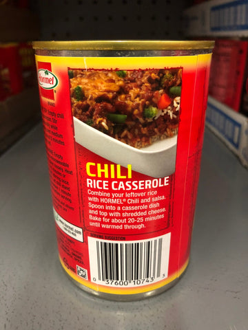 Hormel Chili Turkey with Beans 15 oz Hamburger Sauce Hot Dog