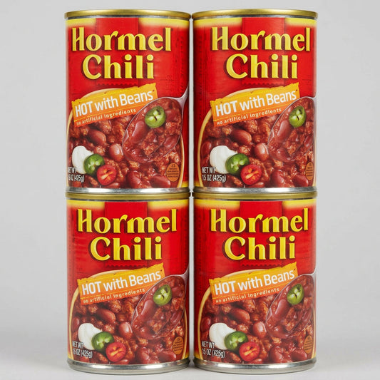 Hormel Chili Hot with Beans, 15 oz Cans