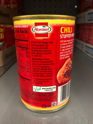 4 Cans of Hormel Chili Hot with Beans, 15 oz