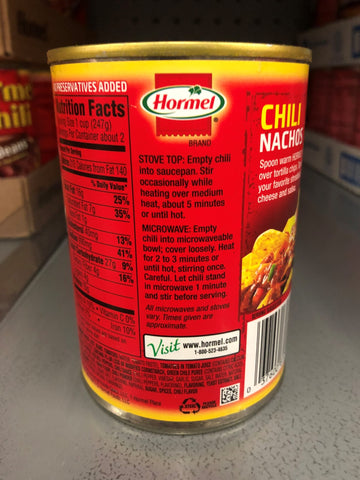 Hormel Angus Chili with Beans 14 oz Can Beef Can Dip Stew Steak