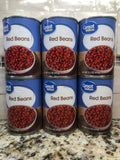 6 CANS Great Value Red Beans 15.5 oz Can Vegetable Soup Bowl Chili