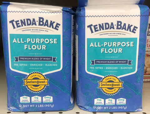 2 BAGS Southern Biscuit Tenda-bake All Purpose Flour 2 lb Bag wheat