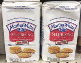 2 BAGS Martha White Hot Rize Enriched Self Rising Flour 2 lb Bag Pre-sifted