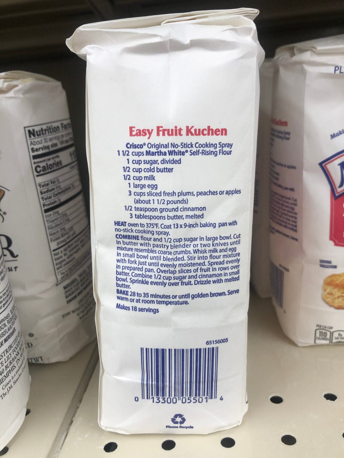 2 Bags of Martha White Hot Rize Enriched Self Rising Flour, 2 lb