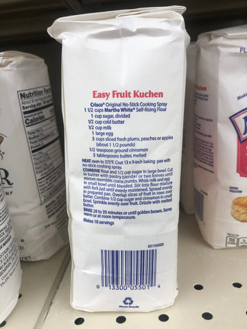 2 Bags of Martha White Hot Rize Enriched Self Rising Flour, 2 lb