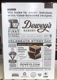 Deweys Bakery Moravian Style Brownie Crisp Cookie Thins 9 oz Box Chocolate