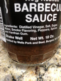 3 BOTTLES Wells Hog Heaven Barbecue Sauce 18oz BBQ Pork Beef Rib Fat Free NC