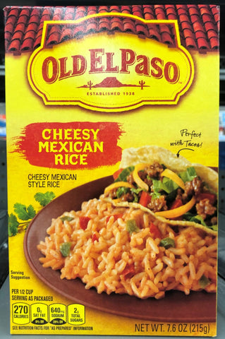 Four Boxes Old El Paso Cheesy Mexican Rice 7.6 oz Box