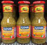 3 BOTTLES Goya Medium Verde Salsa Sauce 17.6 oz chips burritos enchilada green