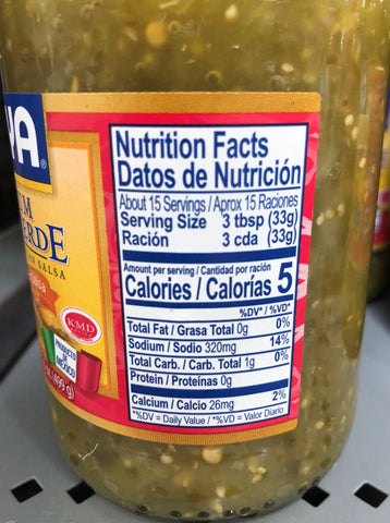 3 Bottles of Goya Medium Verde Salsa Sauce, 17.6 oz