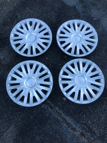 FOUR Hub Cap Wheel Cover SET for Smart Car Fourtwo with 15" Steel Rim Pure